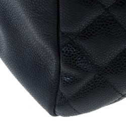 Pre Owned Chanel Black Caviar Grand Shopping Tote
