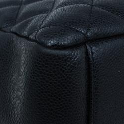 Pre Owned Chanel Black Caviar Grand Shopping Tote