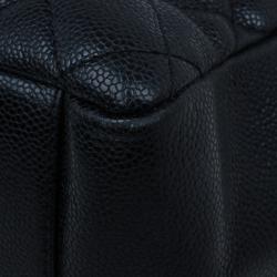 Pre Owned Chanel Black Caviar Grand Shopping Tote