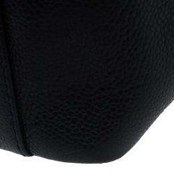 Pre Owned Chanel Black Caviar Grand Shopping Tote
