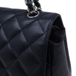 مملوكة مسبقًا Chanel Black Caviar Maxi Classic Double Flap Bag