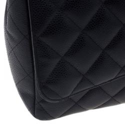 مملوكة مسبقًا Chanel Black Caviar Maxi Classic Double Flap Bag