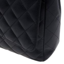 مملوكة مسبقًا Chanel Black Caviar Maxi Classic Double Flap Bag
