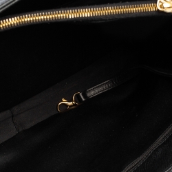 Pre Owned حقيبة يد توتس شانيل غراند شوبينغ جلد كافيار مبطن أسود