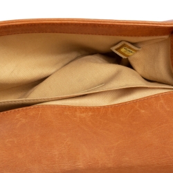 Chanel Peach Quilted Leather Medium Boy Bag