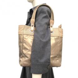 Pre Owned Chanel Gold Canvas Paris-Biarrtz Tote