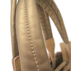 Pre Owned Chanel Gold Canvas Paris-Biarrtz Tote