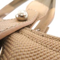Pre Owned Chanel Gold Canvas Paris-Biarrtz Tote