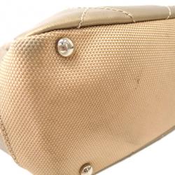 Pre Owned Chanel Gold Canvas Paris-Biarrtz Tote