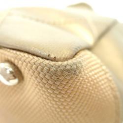 Pre Owned Chanel Gold Canvas Paris-Biarrtz Tote