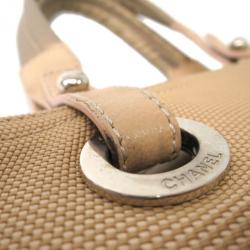 Pre Owned Chanel Gold Canvas Paris-Biarrtz Tote