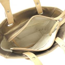 Pre Owned Chanel Gold Canvas Paris-Biarrtz Tote
