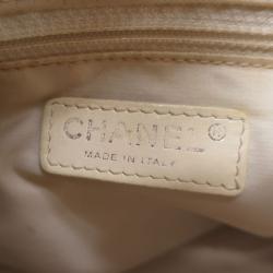 Pre Owned Chanel Gold Canvas Paris-Biarrtz Tote