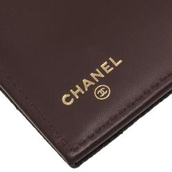 مملوكة مسبقًا محفظة شانيل كونتينيتال جلد كافيار أسود مبطن