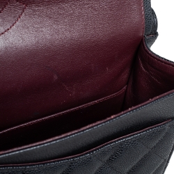 مملوكة مسبقًا Chanel Black Quilted Caviar Leather Maxi Classic Double Flap Bag