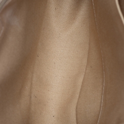 Pre Owned حقيبة شانيل بوي جلد مبطن بيج بقلاب كبيرة 