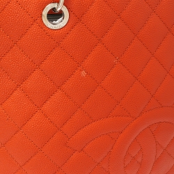 مملوكة مسبقًا Chanel Burnt Orange Caviar Leather Vertical Grand Shopper Toe