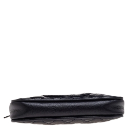 Pre Owned Chanel Black Quilted Leather CC Shoulder Bag