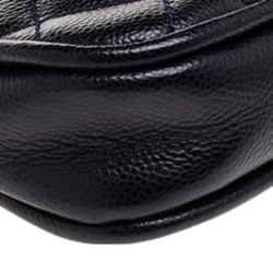 Pre Owned Chanel Black Quilted Leather CC Shoulder Bag