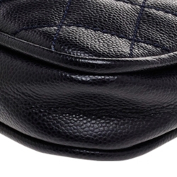 Pre Owned Chanel Black Quilted Leather CC Shoulder Bag