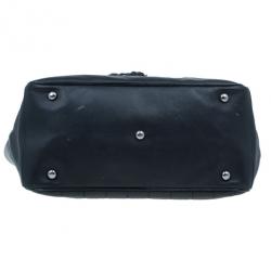 Pre Owned Chanel Black Leather CC Camellia No.5 Shopper Tote