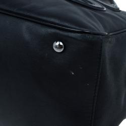 Pre Owned Chanel Black Leather CC Camellia No.5 Shopper Tote