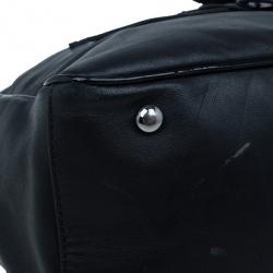 Pre Owned Chanel Black Leather CC Camellia No.5 Shopper Tote