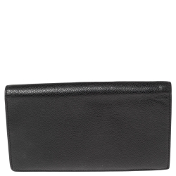 مملوكة مسبقًا  محفظة شانيل ين CC L تايمليس جلد كافيار سوداء