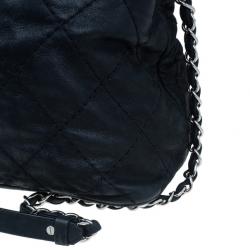 Pre Owned حقيبة توت شانيل إريديسنت سي هيت جلد أسود