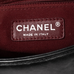 مملوكة مسبقًا حقيبة شانيل بونديشري بقلاب جلد مبطن رصاصية