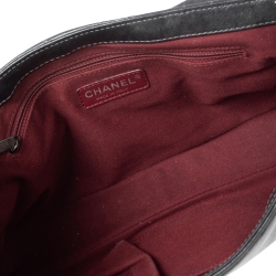 مملوكة مسبقًا حقيبة شانيل بونديشري بقلاب جلد مبطن رصاصية