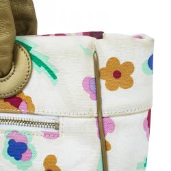 Pre Owned Chanel Multicolor Canvas Floral Print Tote