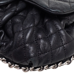 Chanel Black Quilted Leather Small Chain Around Shoulder Bag