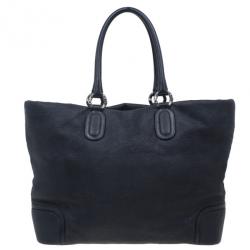 Pre Owned Chanel Black Calfskin Leather CC Tote