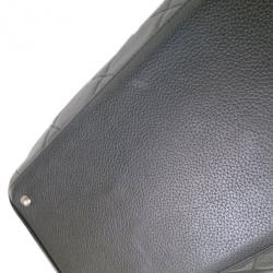 Pre Owned Chanel Black Enamel Boston Bag