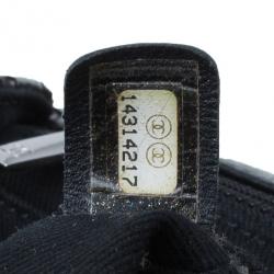 Pre Owned Chanel Black Patent Leather Quilted Flap Bag