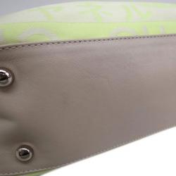 Pre Owned حقيبة شانيل نايلون أصفر و عاجي