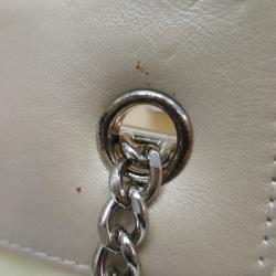 Pre Owned حقيبة شانيل نايلون أصفر و عاجي