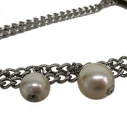 Pre Owned حقيبة شانيل نايلون أصفر و عاجي