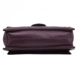 مملوكة مسبقًا Chanel Burgundy Quilted Caviar Leather Classic Retro Flap Shoulder Bag