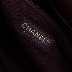 مملوكة مسبقًا Chanel Burgundy Quilted Caviar Leather Classic Retro Flap Shoulder Bag