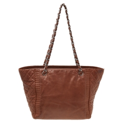 مملوكة مسبقًا حقيبة يد شانيل باريس بومباي كوكو بنغال أكورديون جلد بني