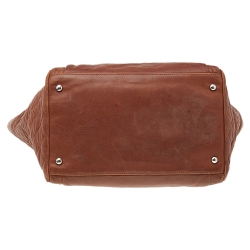 مملوكة مسبقًا حقيبة يد شانيل باريس بومباي كوكو بنغال أكورديون جلد بني