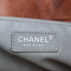 مملوكة مسبقًا حقيبة يد شانيل باريس بومباي كوكو بنغال أكورديون جلد بني