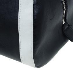 Chanel Bicolor Leather CC Bowling Bag