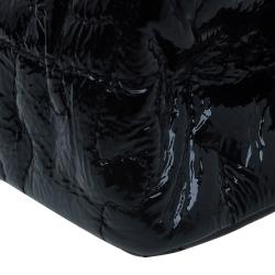 Pre Owned Chanel Black Patent Leather Puzzle 2.55 Reissue Classic 225 Flap Bag