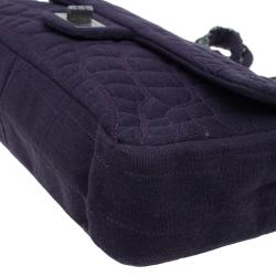 مملوكة مسبقًا حقيبة شانيل 2.55 ريشيو كلاسيك 255 جرسيه بنفسجي بنقشة التمساح بقلاب