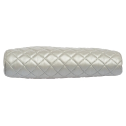 Pre Owned حقيبة كلتش شانيل تايمليس جلد كافيار مبطن فضي