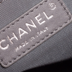 Pre Owned Chanel Burgundy Quilted Leather Coco Pleats Bag