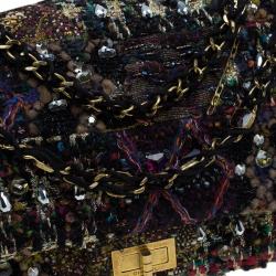 مملوكة مسبقًا Chanel Multicolor Lesage Tweed Jewel Encrusted Reissue 2.55 Classic 228 Flap Bag